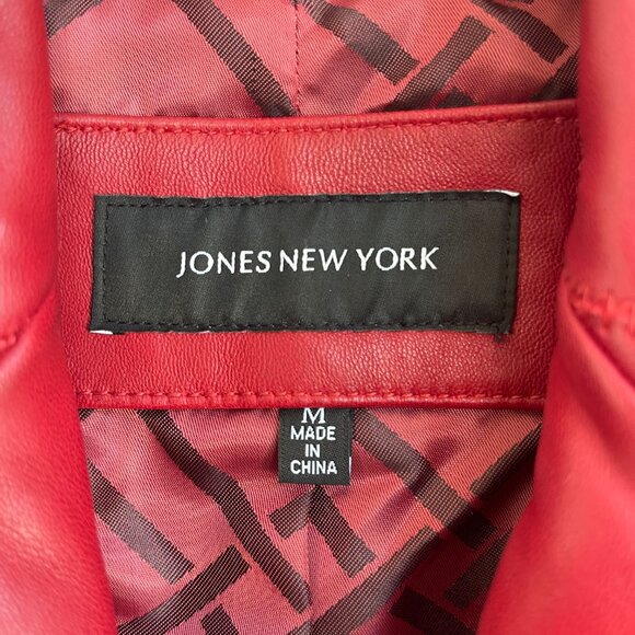 JONES NEW YORK Leather Jacket - Picture 7 of 9